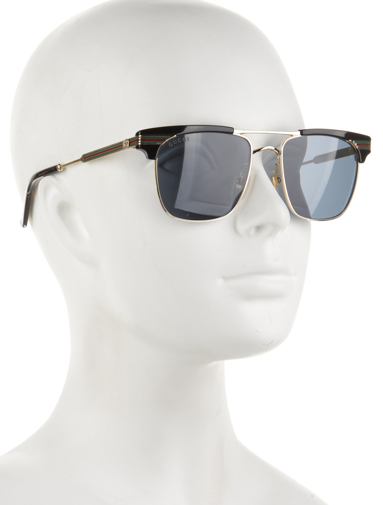 Gucci Web Accent Wayfarer Sunglasses